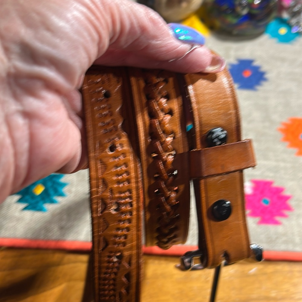 Vintage leather belt